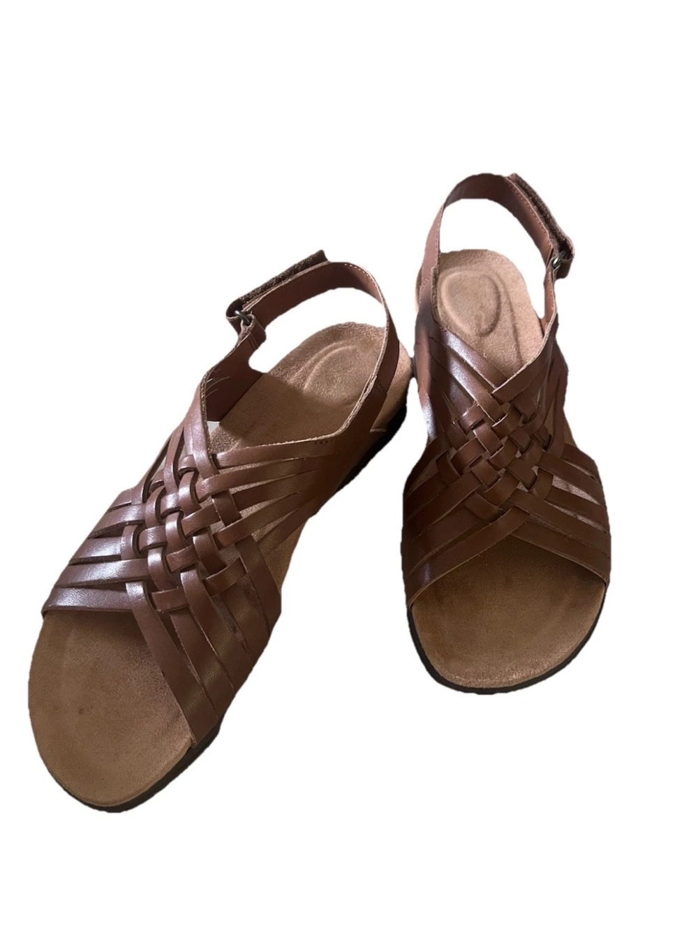 Easy Spirit Brand New Leather Sandal W/Hook And Loop Closure Size: 7N